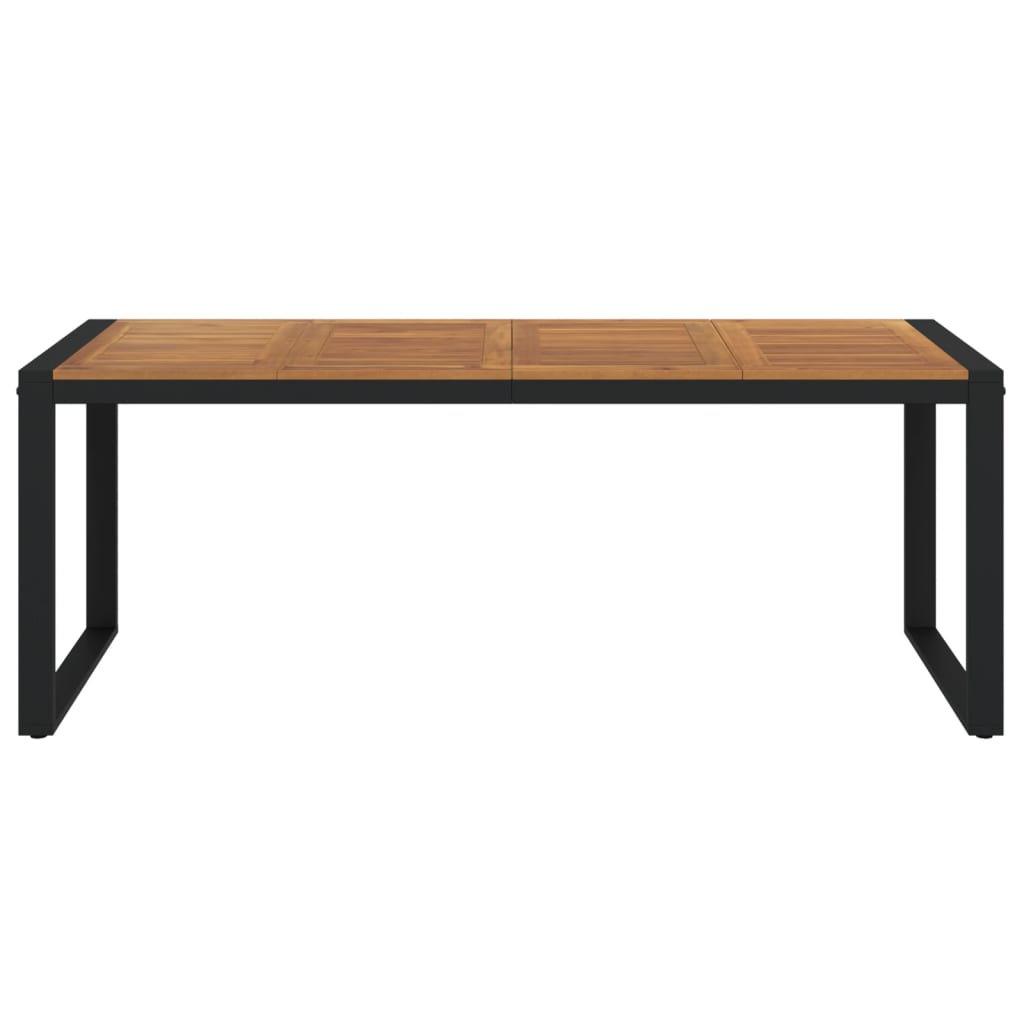 HKH Mesa Jardim C/ Pernas em Forma de U Acácia Maciça - Marrom