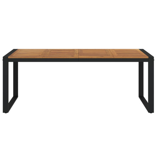 HKH Mesa Jardim C/ Pernas em Forma de U Acácia Maciça - Marrom