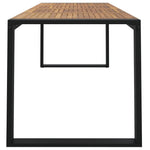 HKH Mesa Jardim C/ Pernas em Forma de U Acácia Maciça - Marrom