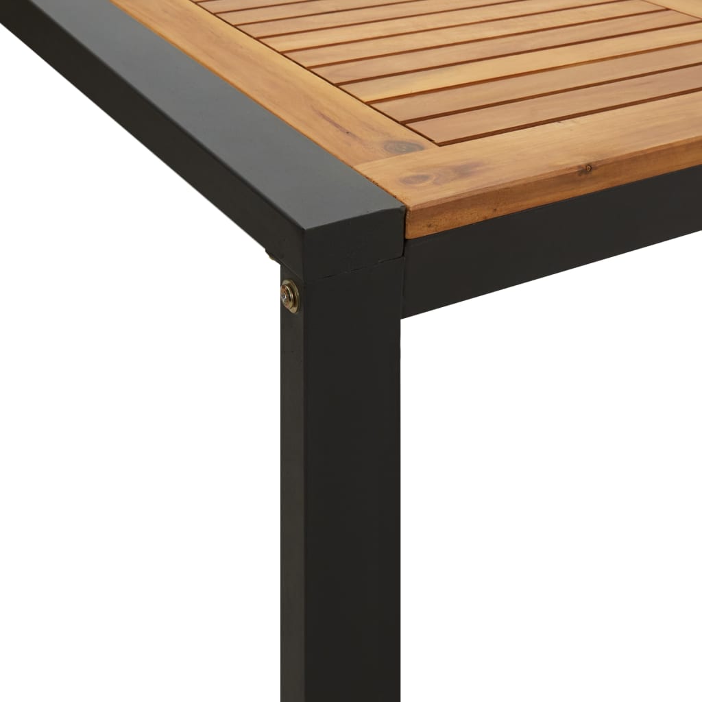 HKH Mesa Jardim C/ Pernas em Forma de U Acácia Maciça - Marrom