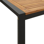 HKH Mesa Jardim C/ Pernas em Forma de U Acácia Maciça - Marrom