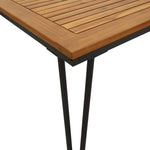 HKH Mesa Jardim C/ Pernas Estilo Grampo Acácia Maciça - Marrom