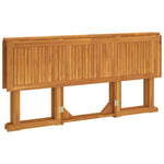 HKH Mesa de Jardim com Tampo Rebatível Teca Maciça - Marrom