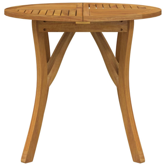 HKH Mesa de Jardim Ã˜ 85 Cm Madeira de Acácia Maciça - Marrom