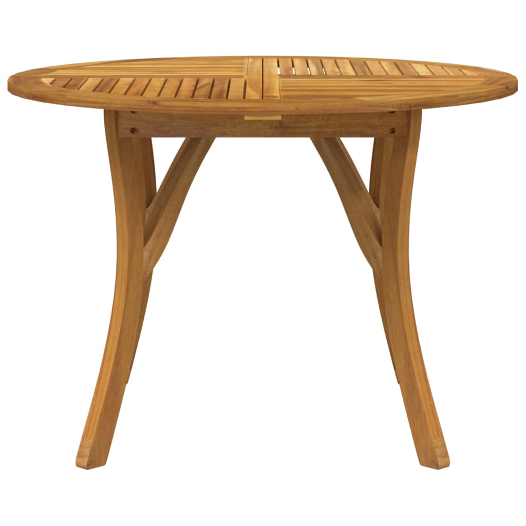HKH Mesa de Jardim Ã˜ 110 Cm Madeira de Acácia Maciça - Marrom