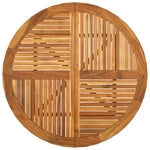 HKH Mesa de Jardim Ã˜ 110 Cm Madeira de Acácia Maciça - Marrom