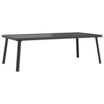 HKH 2 Pcs Conjunto Lounge de Jardim Aço - Antracite