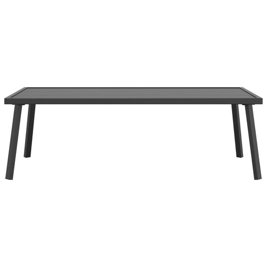 HKH Mesa de Centro de Jardim 110x55x35 Cm Aço - Antracite