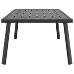HKH Mesa de Centro de Jardim 110x55x35 Cm Aço - Antracite