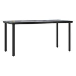HKH 5 Pcs Conjunto de Jantar P/ Jardim Vime Pe Cinzento - Cinzeto