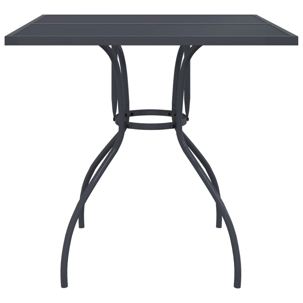 HKH Mesa de Jardim 80x80x72,5 Cm Malha de Aço - Antracite