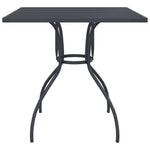 HKH Mesa de Jardim 80x80x72,5 Cm Malha de Aço - Antracite