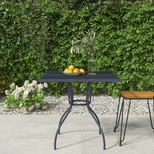 HKH Mesa de Jardim 80x80x72,5 Cm Malha de Aço - Antracite