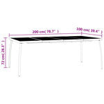 Mesa de jardín de malla de acero HKH - Antracita