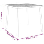 Mesa de Jardín HKH Acero - Antracita
