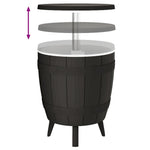 HKH Mesa Refrigeradora 3 em 1 Polipropileno - Preto