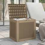 HKH Caixa De Arrumação Para Jardim Polipropileno Castanho-claro - Marrom