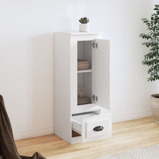 HKH Aparador Alto em derivados de Madeira 36 X 35,5 X 103,5 Cm - Branco