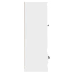 HKH Aparador Alto em derivados de Madeira 36 X 35,5 X 103,5 Cm - Branco