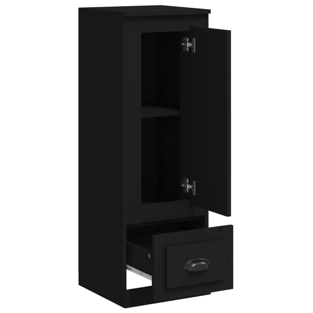 HKH Aparador Alto em derivados de Madeira 36 X 35,5 X 103,5 Cm - Preto