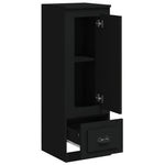 HKH Aparador Alto em derivados de Madeira 36 X 35,5 X 103,5 Cm - Preto