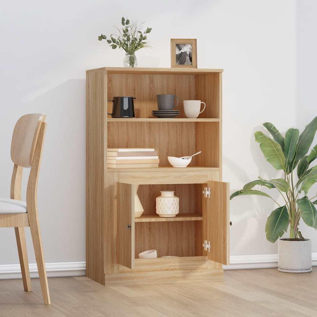 HKH Armario Alto en derivados de Madera 60 X 35,5 X 103,5 Cm - Roble Sonoma