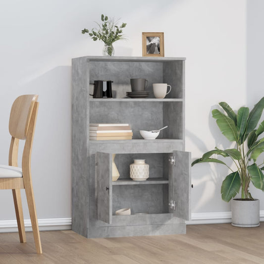 HKH Armario Alto en derivados de Madera 60 X 35,5 X 103,5 Cm - Gris-Cemento