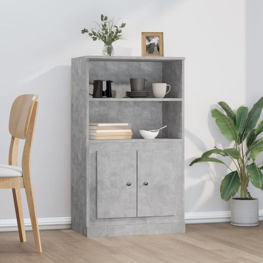 HKH Armario Alto en derivados de Madera 60 X 35,5 X 103,5 Cm - Gris-Cemento