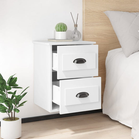 HKH Mesa de Cabeceira de Parede - Branco