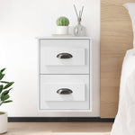 HKH Mesa de Cabeceira de Parede - Branco