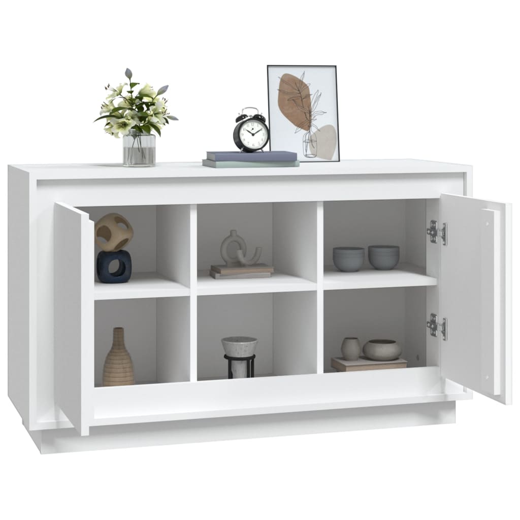 HKH Aparador Clássico em derivados de Madeira 102 X 35 X 60 Cm - Branco