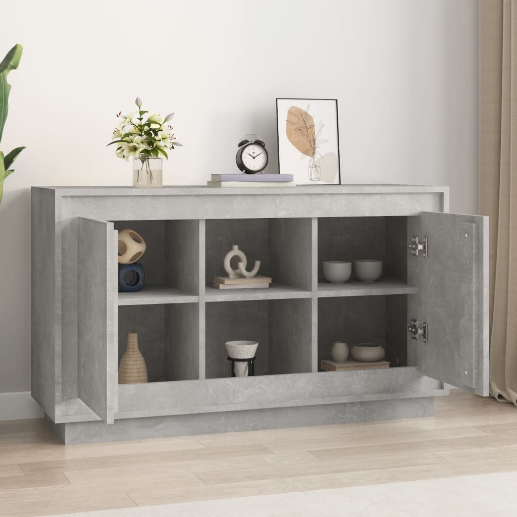HKH Aparador Clásico en Derivados de Madera 102 X 35 X 60 Cm - Gris Cemento