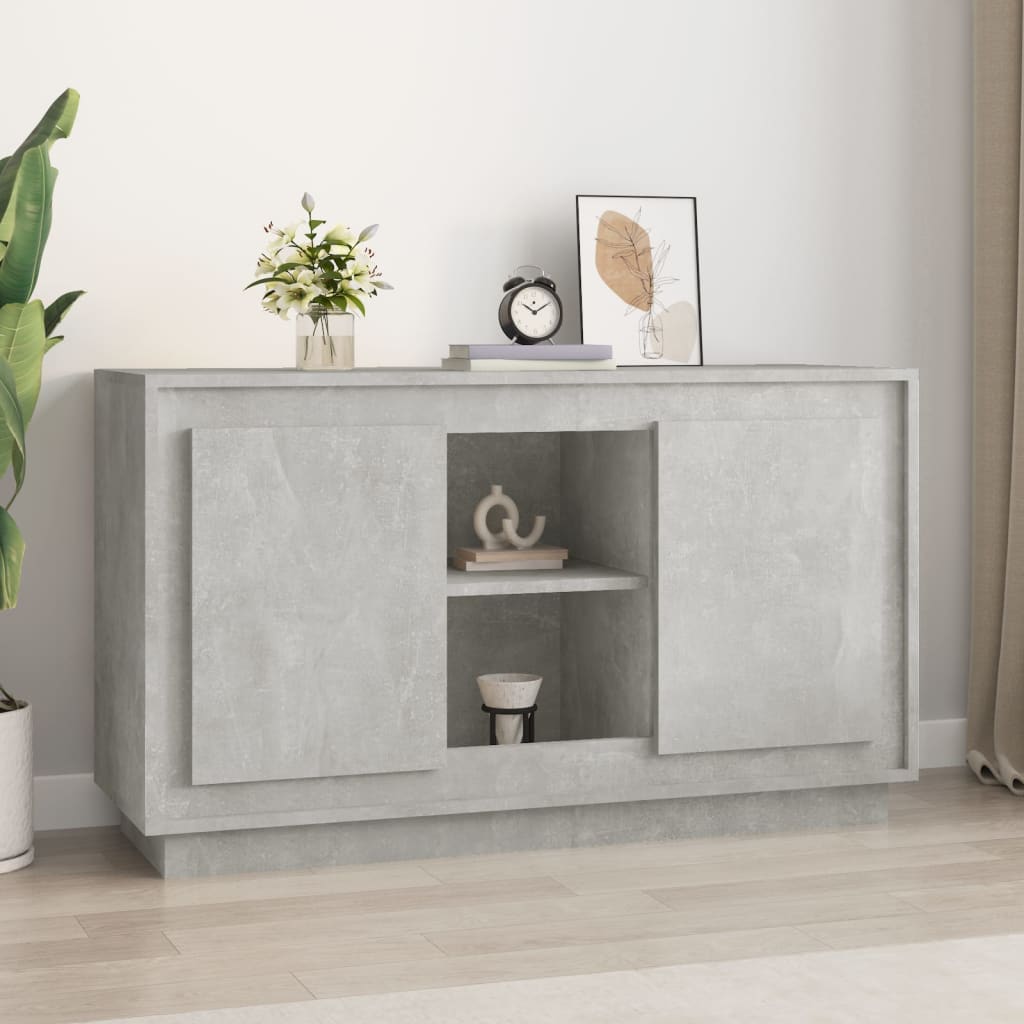 HKH Aparador Clásico en Derivados de Madera 102 X 35 X 60 Cm - Gris Cemento