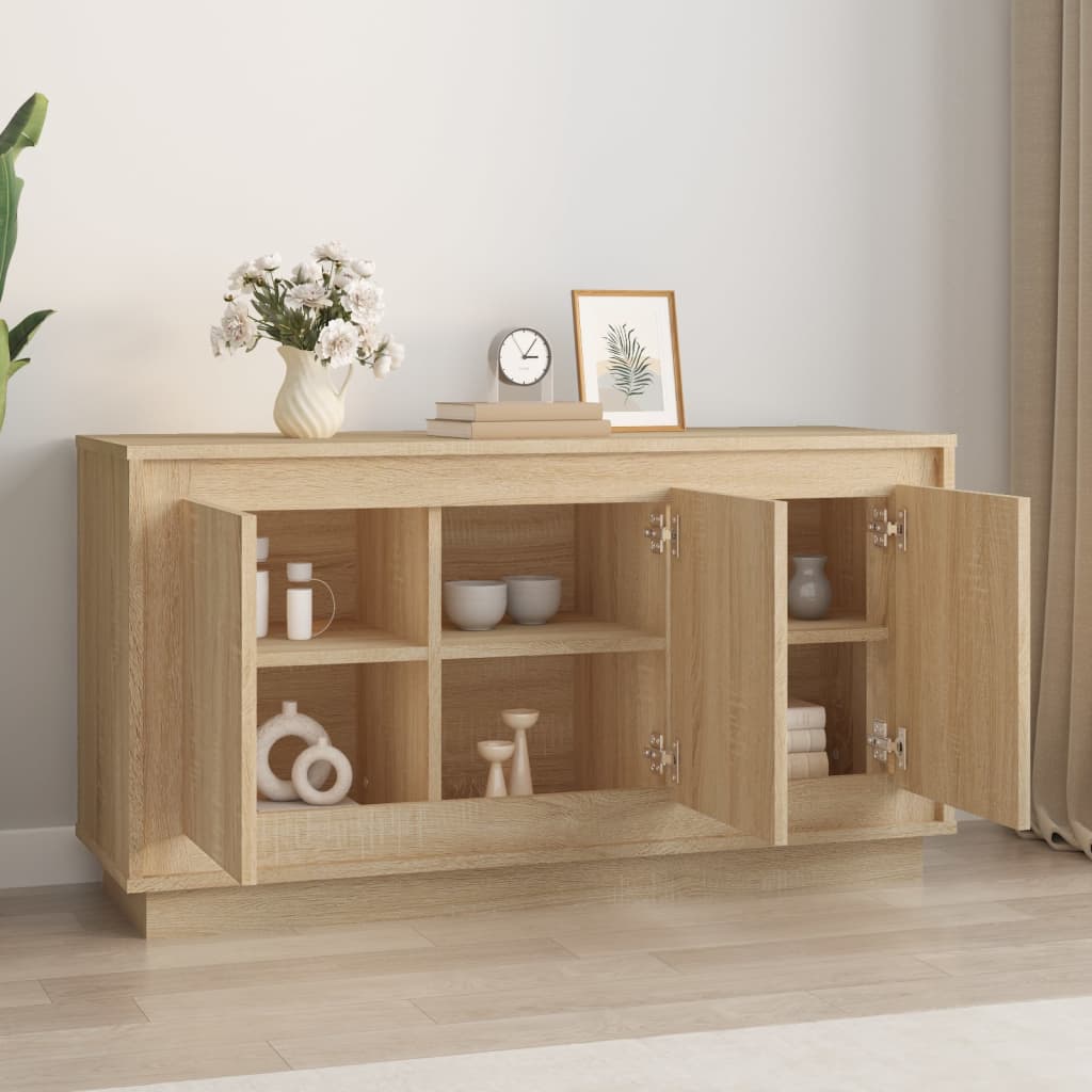 Aparador clásico HKH en derivados de madera 102 x 35 x 55 cm - Roble Sonoma