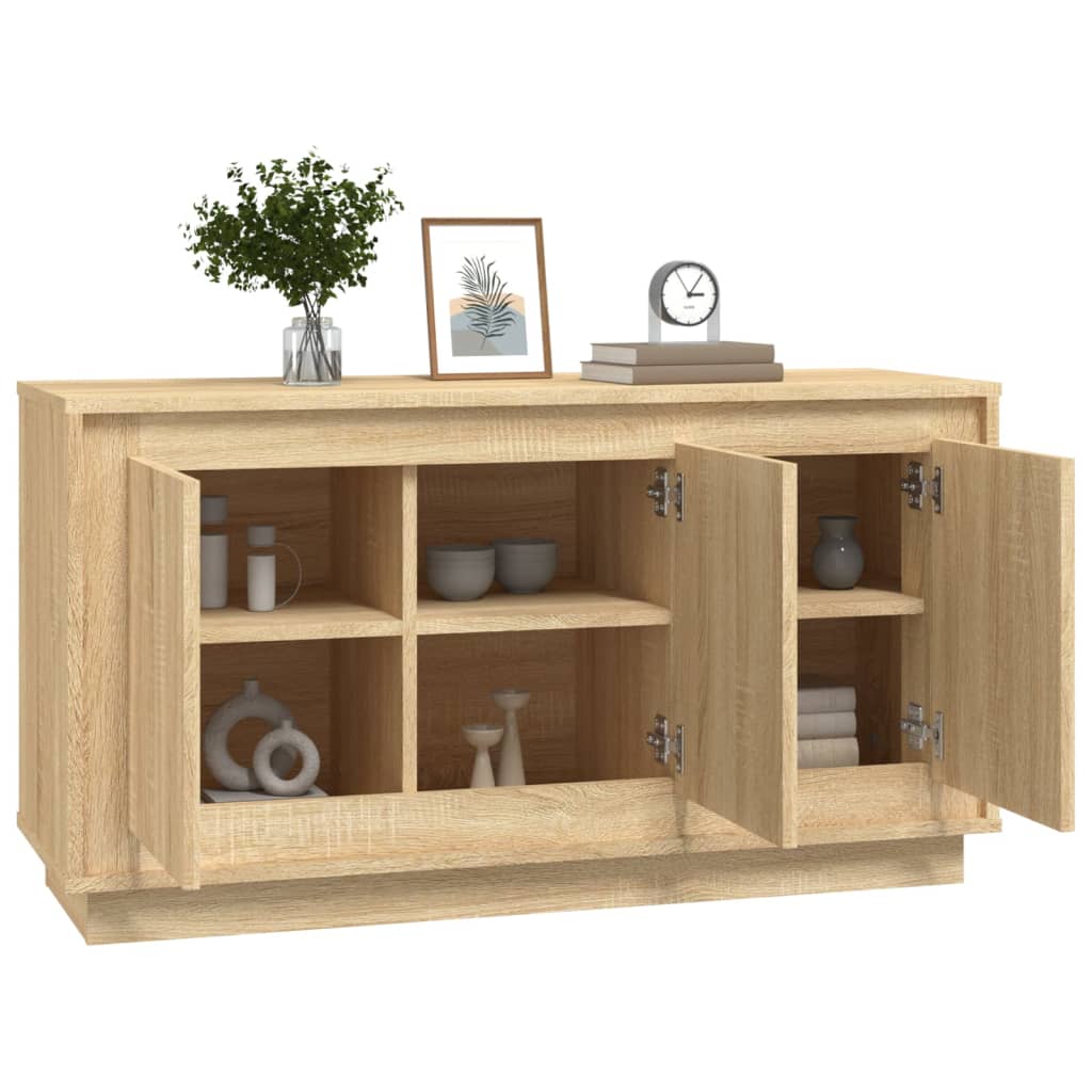 Aparador clásico HKH en derivados de madera 102 x 35 x 55 cm - Roble Sonoma