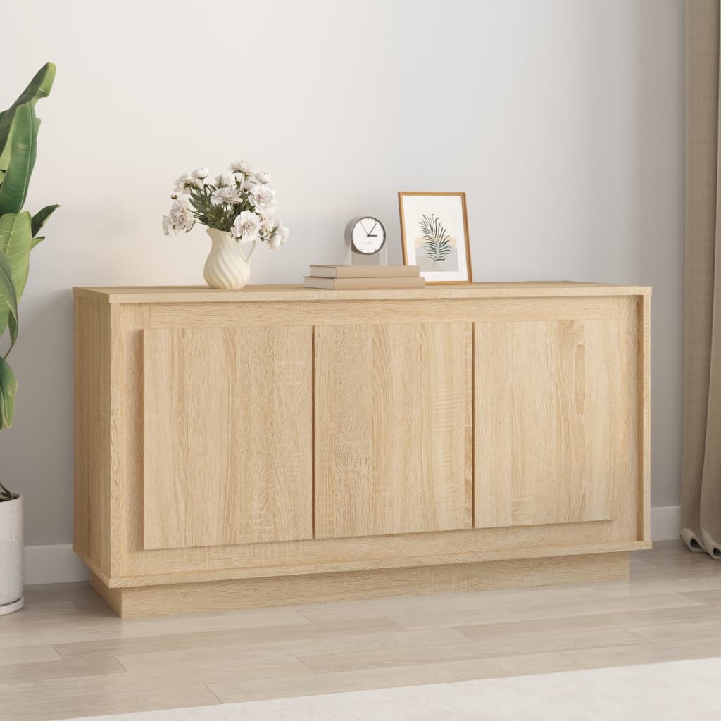 Aparador clásico HKH en derivados de madera 102 x 35 x 55 cm - Roble Sonoma