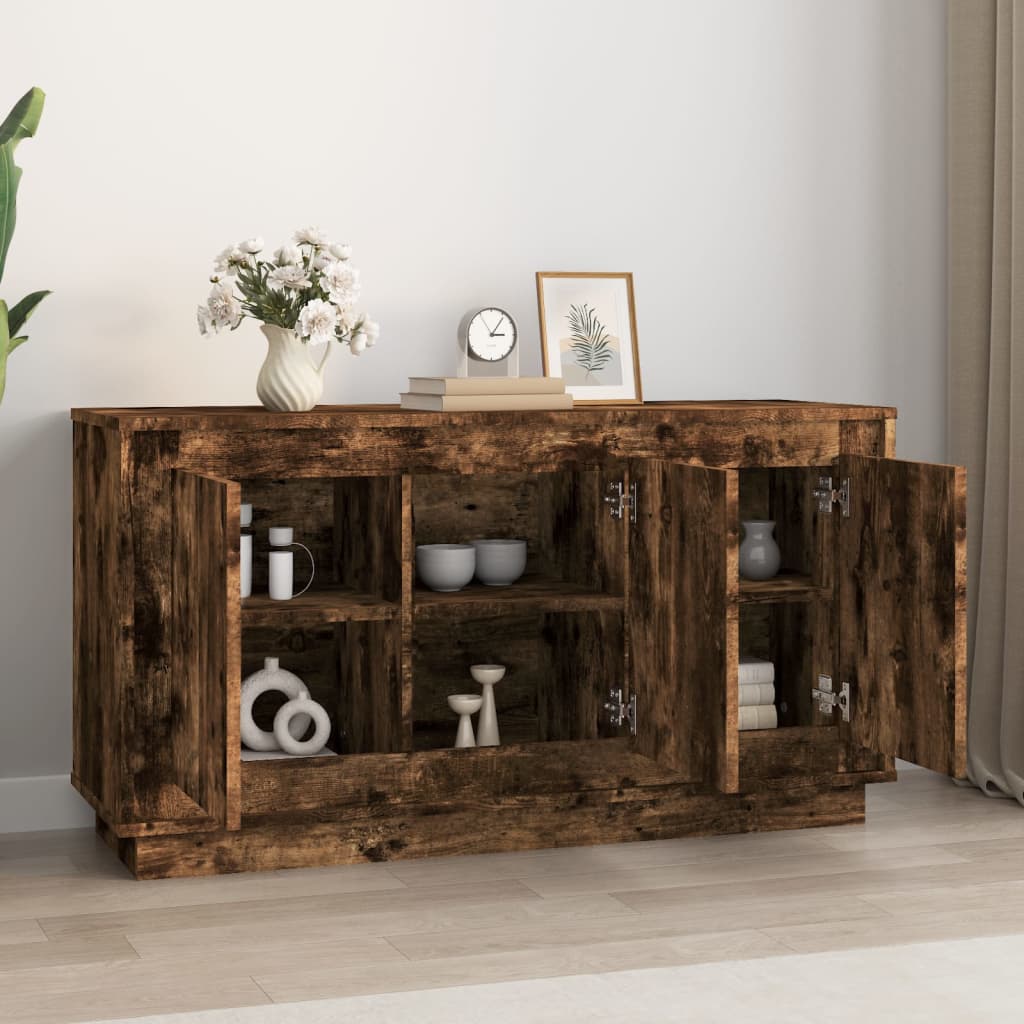 HKH Aparador Clásico en derivados de Madera 102 X 35 X 55 Cm - Roble Ahumado