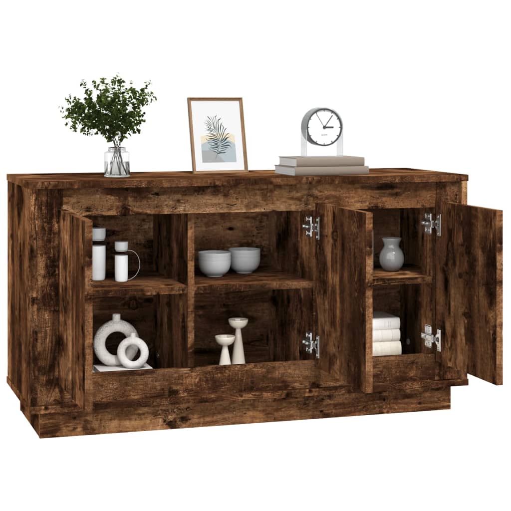 HKH Aparador Clásico en derivados de Madera 102 X 35 X 55 Cm - Roble Ahumado