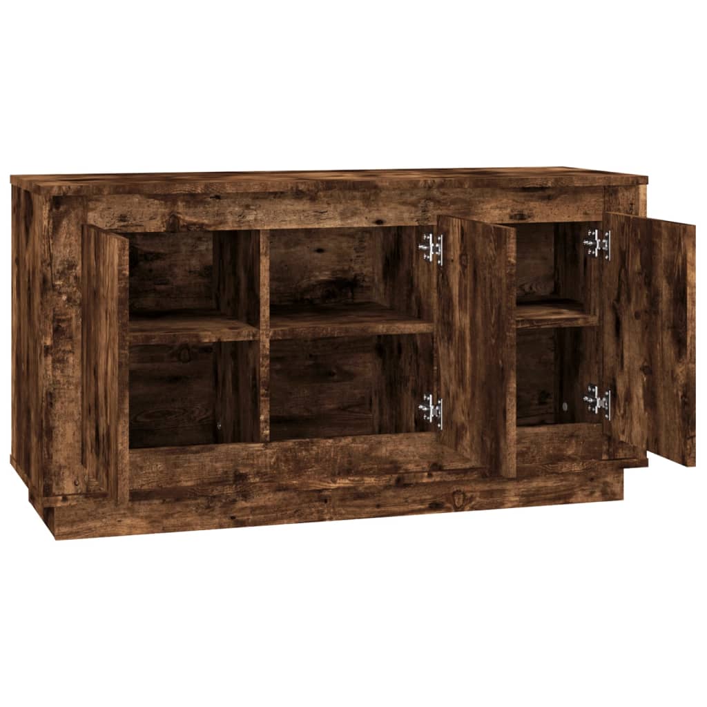 HKH Aparador Clásico en derivados de Madera 102 X 35 X 55 Cm - Roble Ahumado