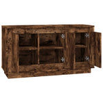 HKH Aparador Clásico en derivados de Madera 102 X 35 X 55 Cm - Roble Ahumado