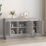 Aparador Clásico HKH de aglomerado de madera 102 x 35 x 55 cm - Gris Sonoma