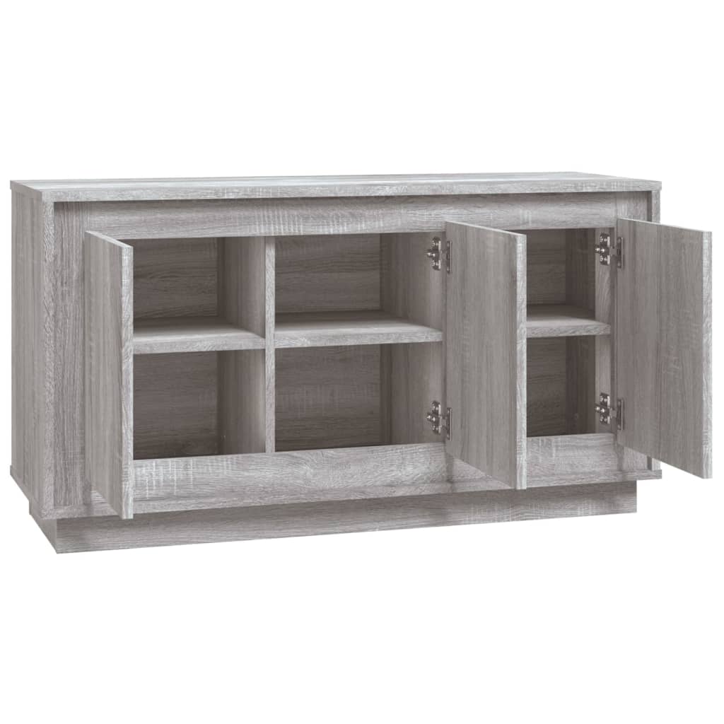 Aparador Clásico HKH de aglomerado de madera 102 x 35 x 55 cm - Gris Sonoma