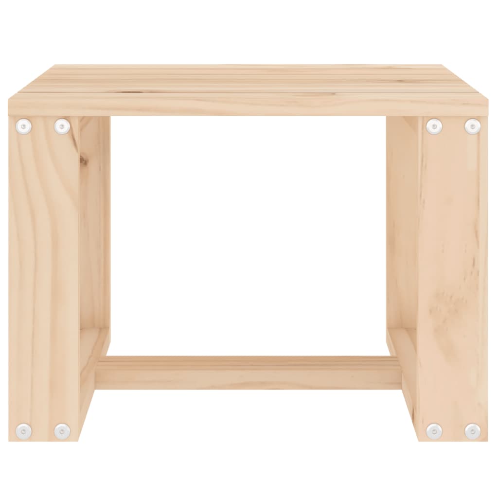 HKH Mesa Auxiliar para Jardín 40x38x28,5 cm Madera Maciza de Pino - Marrón