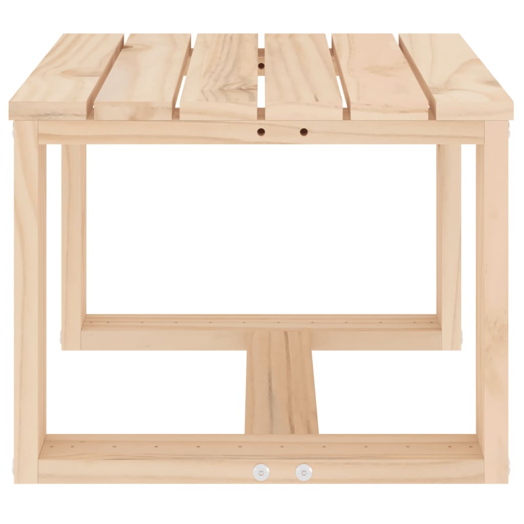 HKH Mesa de Apoio P/ Jardim 40x38x28,5 Cm Madeira de Pinho Maciça - Marrom
