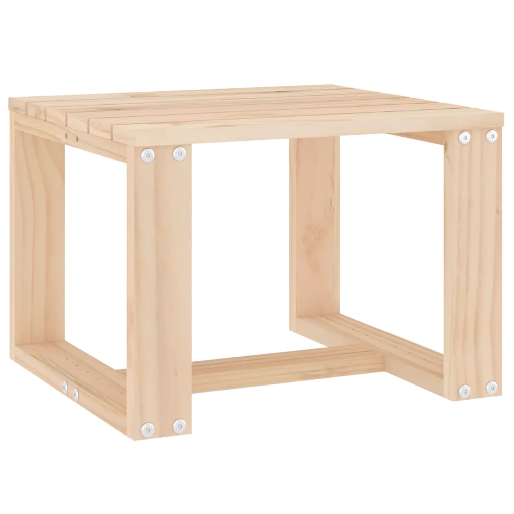 HKH Mesa de Apoio P/ Jardim 40x38x28,5 Cm Madeira de Pinho Maciça - Marrom