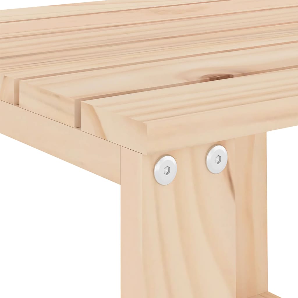 HKH Mesa de Apoio P/ Jardim 40x38x28,5 Cm Madeira de Pinho Maciça - Marrom