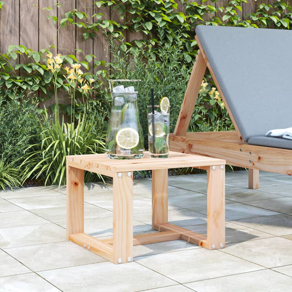 HKH Mesa Auxiliar para Jardín 40x38x28,5 cm Madera Maciza de Pino - Marrón