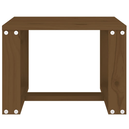 HKH Mesa de Apoio P/ Jardim 40x38x28,5 Cm Pinho Maciço Castanho-mel - Marrom