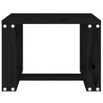HKH Mesa de Apoio P/ Jardim 40x38x28,5 Cm Pinho Maciço - Preto