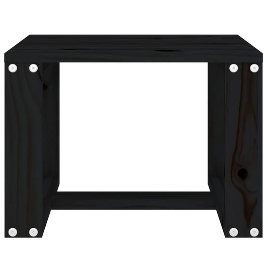 HKH Mesa de Apoio P/ Jardim 40x38x28,5 Cm Pinho Maciço - Preto